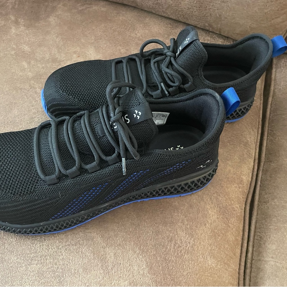 Spiez Composite Toe Safety Shoe Black and Blue Men's Sneakers